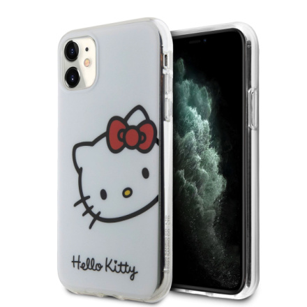 Hello Kitty IML Head Logo Zadní Kryt pro iPhone 11 White , HKHCN61HCKHST