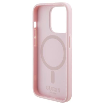 Guess PU G Cube MagSafe Zadní Kryt pro iPhone 15 Pro Pink, GUHMP15LHGCFSEP