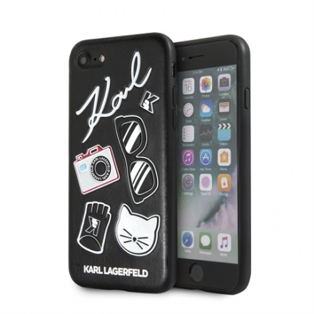 KLHCI8PIN Karl Lagerfeld Pins Hard Case Black pro iPhone 7/8/SE2020, 2439207