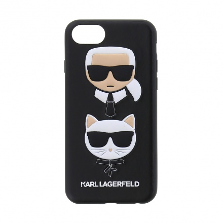 KLHCI8KICKC Karl Lagerfeld and Choupette Kryt pro iPhone 8/SE2020 Black, 2437266