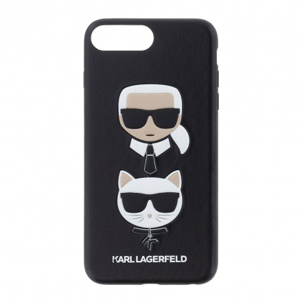 KLHCI8LKICKC Karl Lagerfeld Karl and Choupette Hard Case Black pro iPhone 7/8 Plus, 2439758
