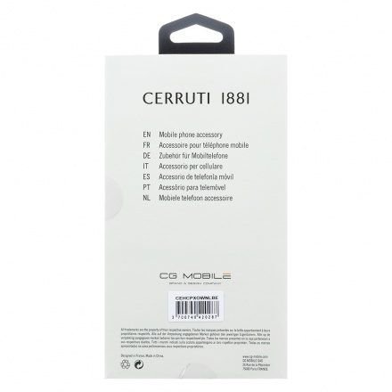 CEHCPXOWNLBE CERRUTI Leather TPU Pouzdro Beige pro iPhone X / XS, 2440886