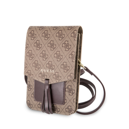 Guess 4G Wallet Universal Pouzdro Beige, GUWBSQGBE