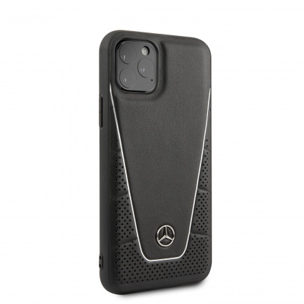 MEHCN58CLSSI Mercedes Quilted Smooth Kryt pro iPhone 11 Pro Black, 2449530