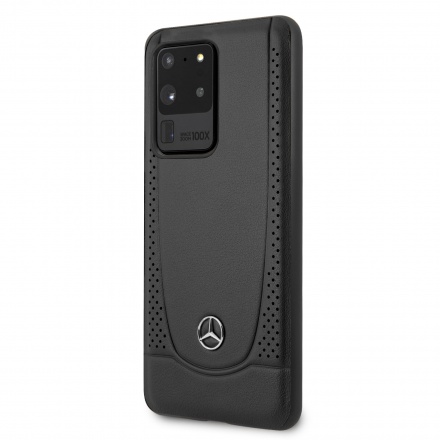 MEHCS69ARMBK Mercedes Perforation Kryt pro Samsung Galaxy S20 Ultra Black, 2450335