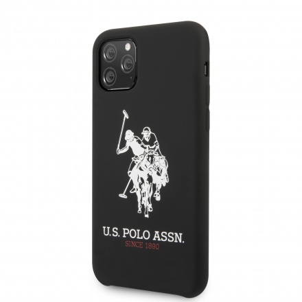 USHCN58SLHRBK U.S. Polo Big Horse Silikonový Kryt pro iPhone 11 Pro Black, 2450856