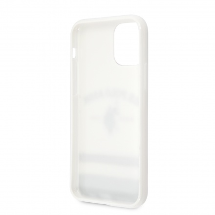 USHCN58PCSTRB U.S. Polo TPU Tricolor Blurred Kryt pro iPhone 11 Pro White, 2450938