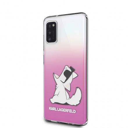 KLHCA41CFNRCPI Karl Lagerfeld TPU Choupette Eat Kryt pro Samsung Galaxy A41 Pink, 2452429