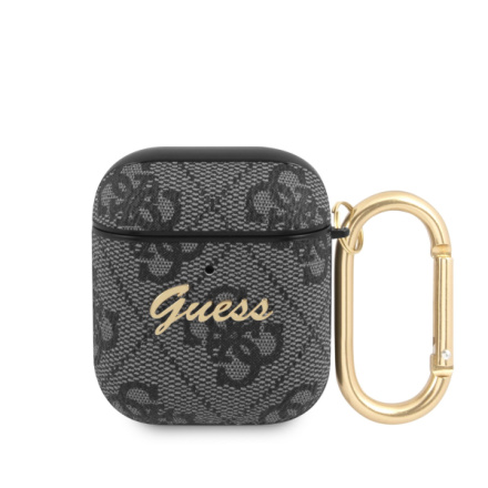 Guess 4G Script PC/PU Pouzdro pro Airpods 1/2 Grey, GUA24GSMK