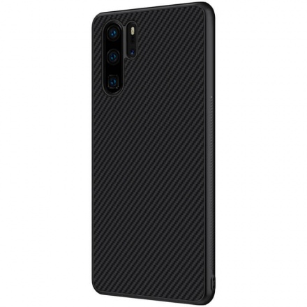 Nillkin Synthetic Fiber Ochranný Zadní Kryt Carbon Black pro Huawei P30 Pro, 2444762