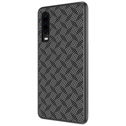 Nillkin Synthetic Fiber Ochranný Zadní Kryt Plaid Black pro Huawei P30, 2445680