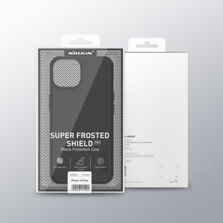 Nillkin Super Frosted PRO Zadní Kryt pro Apple iPhone 14 Plus Black (Without Logo Cutout), 57983110509