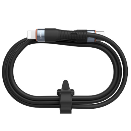 Nillkin Flowspeed Liquid Silicone Datový Kabel USB-C/Lightning 1,2m 27W Black, 57983116359