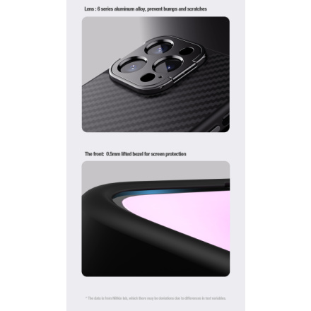 Nillkin CarboProp Aramid Magnetic Zadní Kryt pro Apple iPhone 14 Pro Black, 57983117175