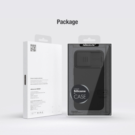 Nillkin CamShield Silky Magnetic Silikonový Kryt pro Apple iPhone 15 Pro Max Black, 57983117807