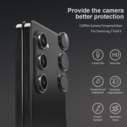 Nillkin CLRFilm Camera Tvrzené Sklo pro Samsung Galaxy Z Fold 5 5G Black, 57983117811