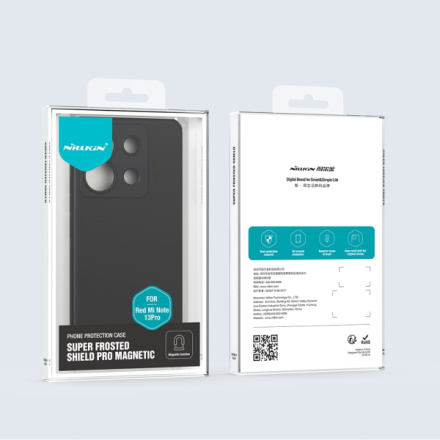 Nillkin Super Frosted PRO Magnetic Zadní Kryt pro Xiaomi Redmi Note 13 Pro 5G/Poco X6 5G Black, 57983119759