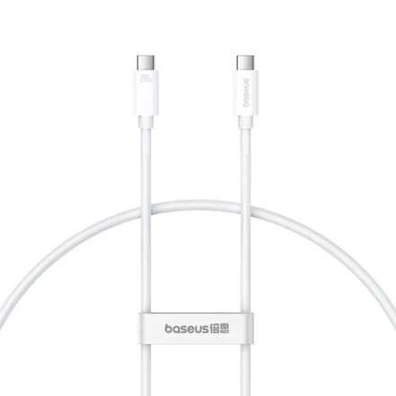 Baseus Superior Series 2 Fast Charging Datový Kabel USB-C - USB-C 240W 1m Moon White, P10365200211-02