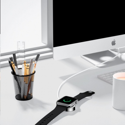 Joyroom S-IW001S Ben Series Apple Watch Magnetická Nabíječka 1,2m White, 57983105147