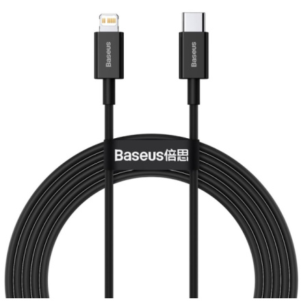 Baseus  Superior Fast Charging Datový Kabel USB-C to Lightning 20W 2m Black, CATLYS-C01