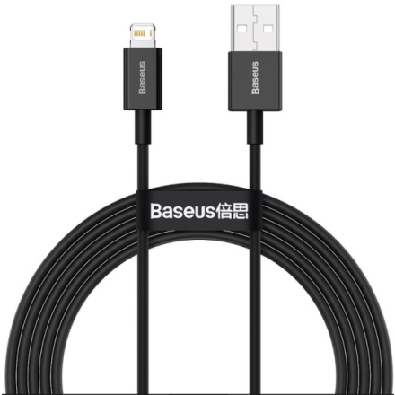 Baseus  Superior Fast Charging Datový Kabel USB to Lightning 2.4A 2m Black, CALYS-C01