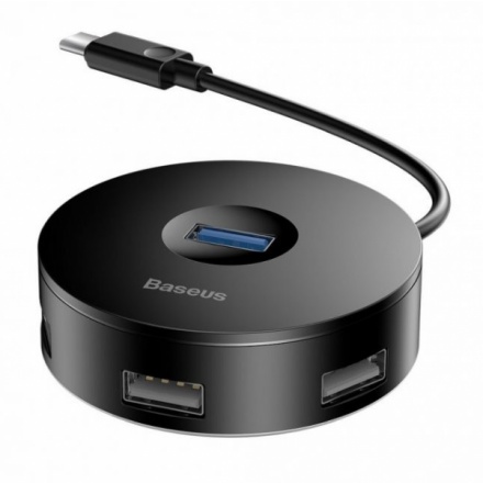 Baseus  HUB adapter USB-C/USB3.0,3xUSB2.0 10cm Black, CAHUB-G01