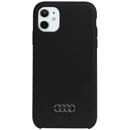 Audi Silicone Zadní Kryt pro iPhone 11/XR Black, AU-LSRIP11-Q3/D1-BK