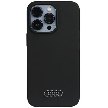 Audi Silicone Zadní Kryt pro iPhone 13/13 Pro Black, AU-LSRIP13P-Q3/D1-BK