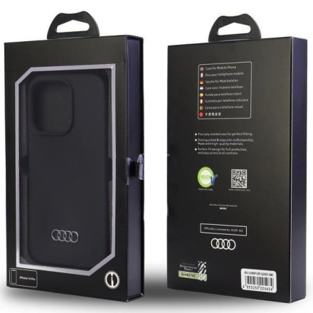 Audi Silicone Zadní Kryt pro iPhone 13/13 Pro Black, AU-LSRIP13P-Q3/D1-BK