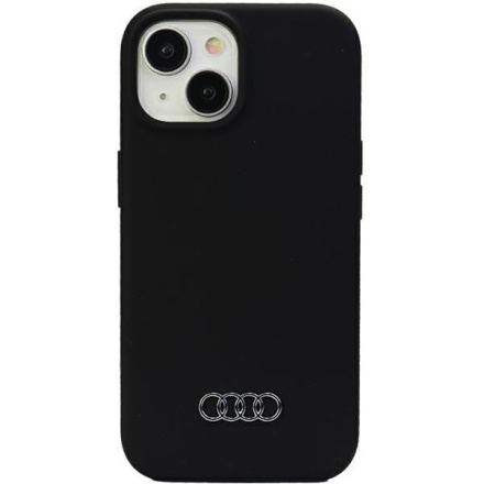 Audi Silicone Zadní Kryt pro iPhone 15 Plus Black, AU-LSRIP15M-Q3/D1-BK