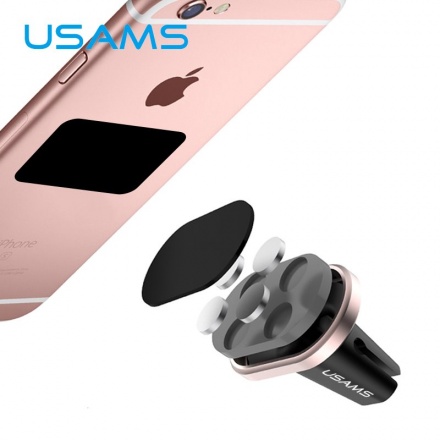 USAMS ZJ007 Magnetic Universal Držák do Auta Rose Gold, 30305