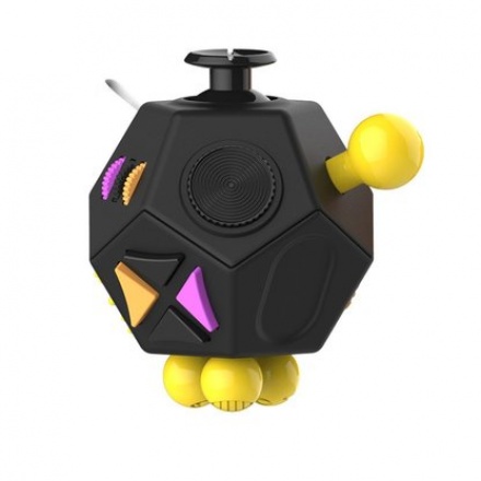 Fidget Cube 12-Side Black, 2435465