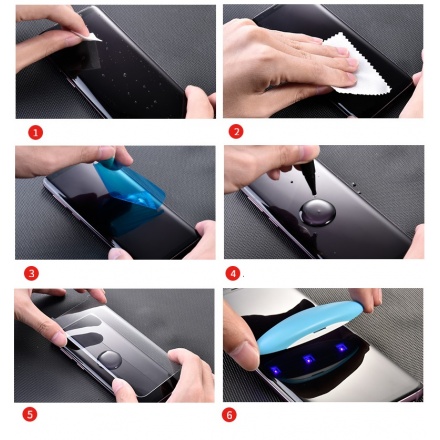 Mocolo 3D UV Tvrzené Sklo Transparent pro Samsung G960 Galaxy S9, 2440776