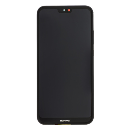 LCD Display + Dotyková Deska + Přední Kryt Huawei P20 Lite Black, 2441337 - neoriginální