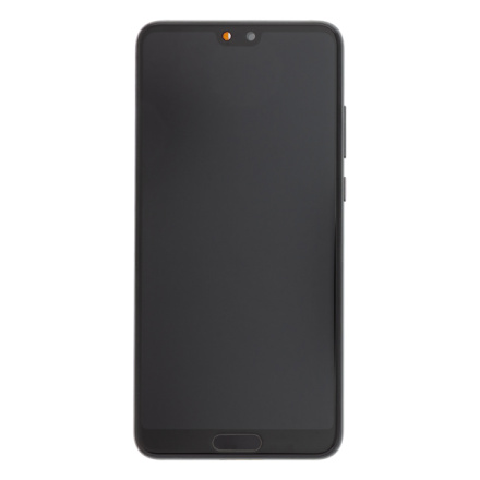 LCD Display + Dotyková Deska + Přední Kryt Huawei P20 Black, 2443058 - neoriginální