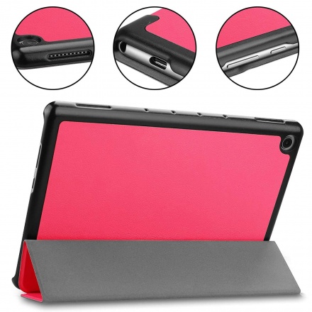 Tactical Book Tri Fold Pouzdro pro Huawei MediaPad M5 Lite 10 Pink, 2444183