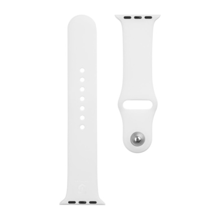 Tactical 465 Silikonový Řemínek pro Apple Watch 1/2/3/4/5/6/7/8/9/SE 38/40/41mm White, 2445818