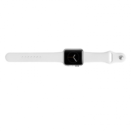 Tactical 465 Silikonový Řemínek pro Apple Watch 1/2/3/4/5/6/7/8/9/SE 38/40/41mm White, 2445818