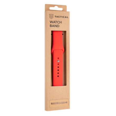 Tactical 498 Silikonový Řemínek pro Apple Watch 1/2/3/4/5/6/7/8/9/SE 42/44/45mm Red, 2445830