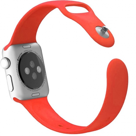 Tactical 498 Silikonový Řemínek pro Apple Watch 1/2/3/4/5/6/7/8/9/SE 42/44/45mm Red, 2445830