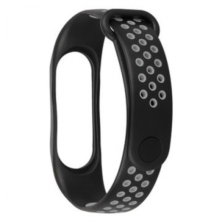 Xiaomi MiBand 3 / MiBand 4 náramek Double Black/Grey (EU Blister), 2447639