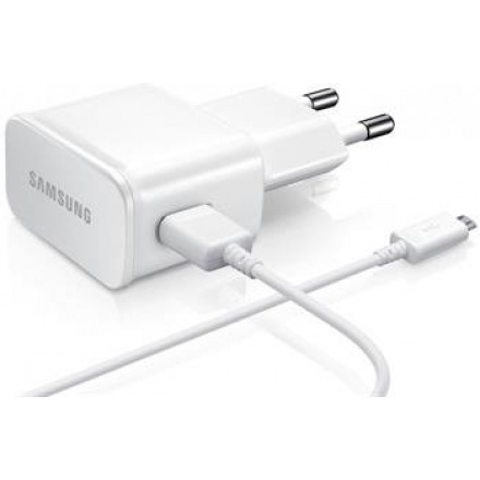 ETAOU83EWE + ECB-DU4AWE Samsung microUSB Cestovní nabíječka White (Bulk), 2450985