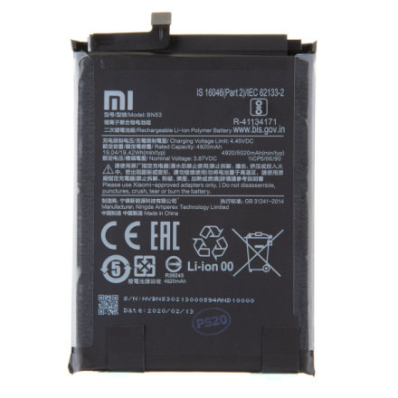 BN53 Xiaomi Original Baterie 5020mAh (Service Pack), 46020000181G