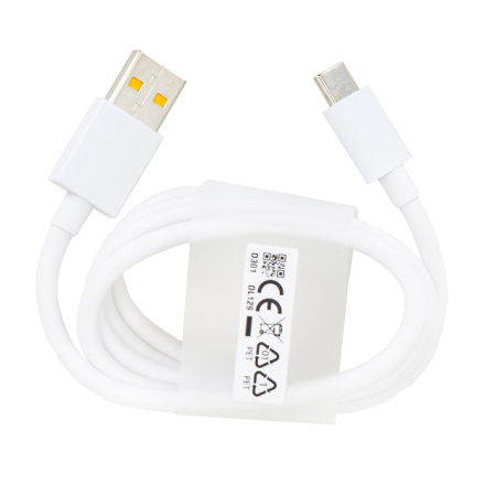 DL129 Realme USB-C Datový Kabel Fast Charge 65W 1m White (Service Pack), 2180947