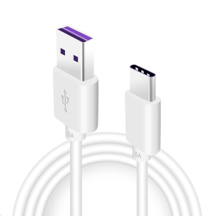 Huawei Original Quick Charger USB-C Datový Kabel 5A 1m White (Service Pack), 04072007