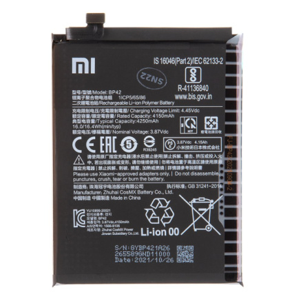 BP42 Xiaomi Original Baterie 4250mAh (Service Pack), 46020000741Y