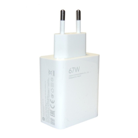 Xiaomi MDY-12-EH USB 67W Cestovní Nabíječka White (Bulk), 57983109706