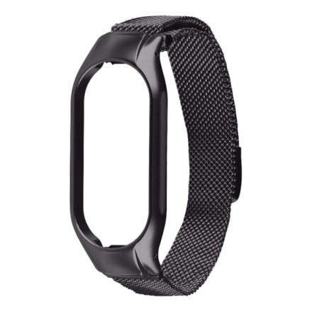 Tactical 828 Loop Magnetický Kovový Řemínek pro Xiaomi Mi Band 7 Black, 57983110408