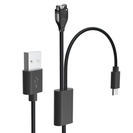 Tactical USB Nabíjecí a Datový Kabel 2v1 pro Garmin Fenix 7 + USB-C, 57983111856
