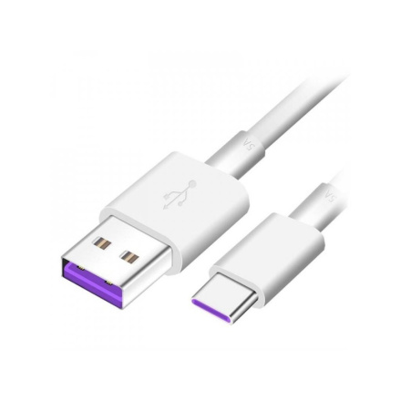 Huawei AP71 Quick Charger USB-C Datový Kabel 5A 1m White (Bulk), 4072007